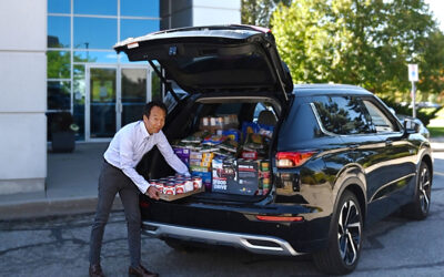 Mitsubishi Motors and Canadian dealers Drive to End Hunger with donations of $316,000 and 4,690kg of food